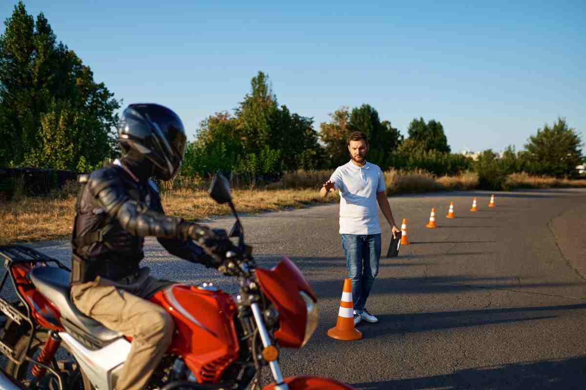L'esame di guida per le moto