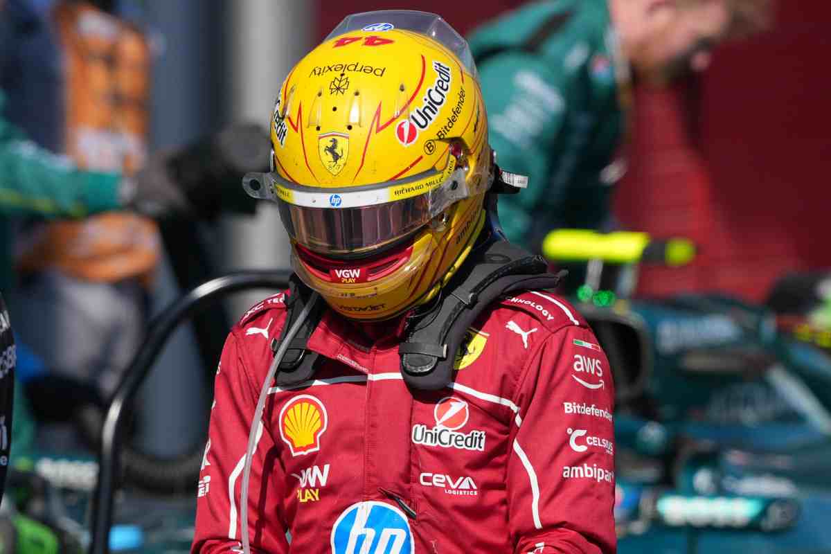 Lewis Hamilton in Ferrari